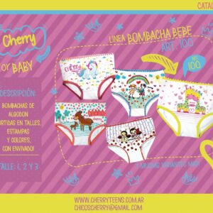 Bombachas de Nena Bebé (Estampado) Talle 1-2-3