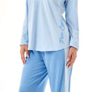 Pijama de Señora TALLE ESPECIAL de Jersey Liso y Vigore " Free Spirit"