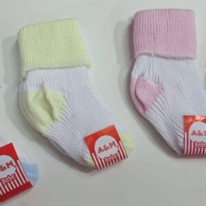 Medias de Bebé Lisas con Talón y Puntera