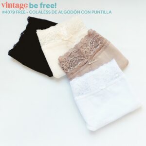 Talle ESPECIAL Línea 79 FREE Algodón y Lycra Liso c/ Puntilla Alta Pack x3