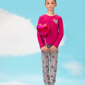 Pijama Nena de Jersey y Pantalón de Morley "Love" TALLE 16